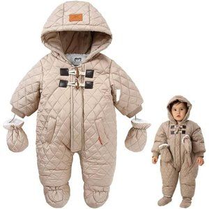 Baby Winter Snowsuit Toddler Winter Suit Outwear Hooded Snow Outfit